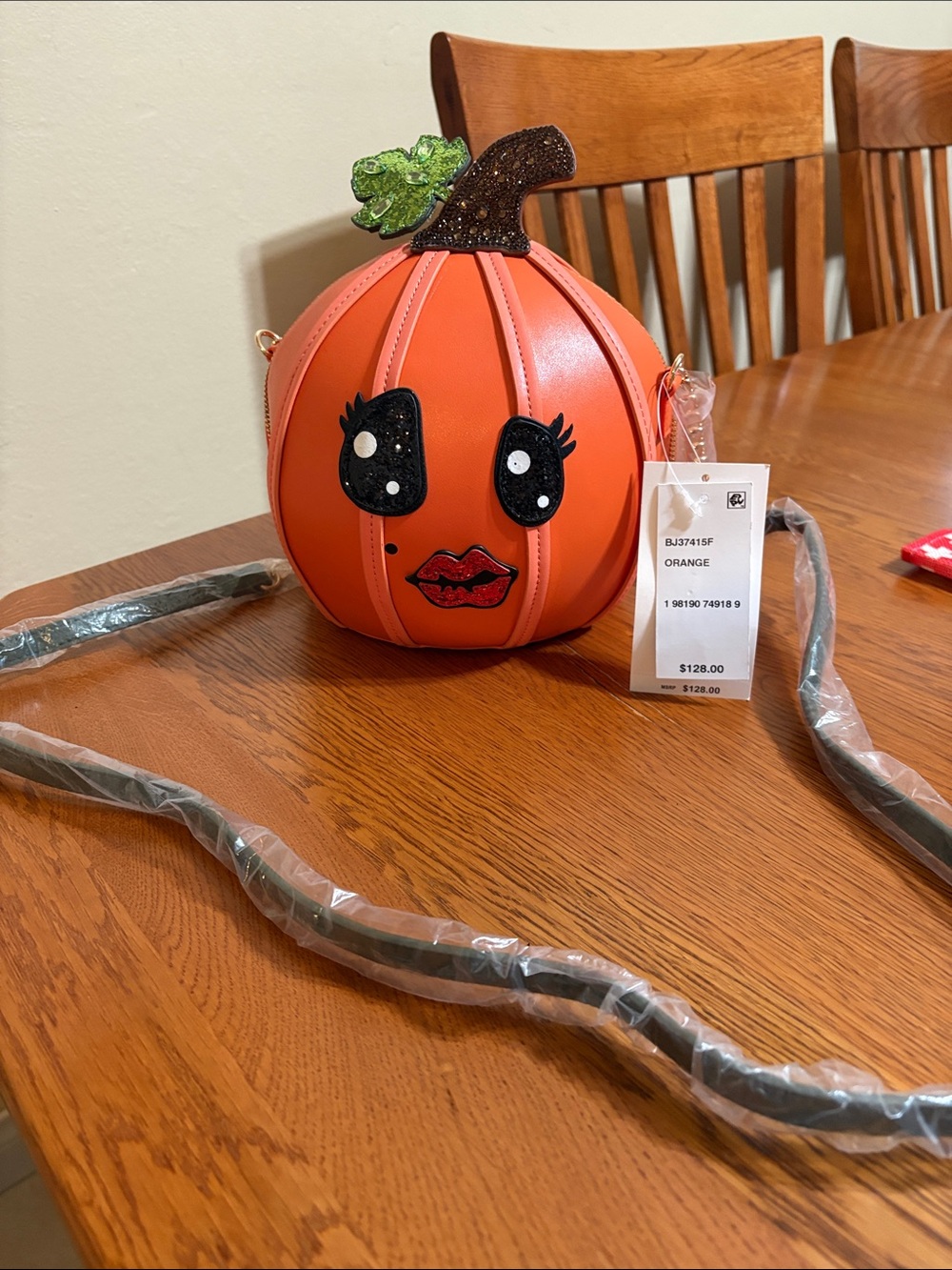 Betsey Johnson pumpkin Crossbody Bag -NWT